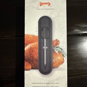 Smart Meat Thermometer - Sleek Black Design